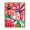 Stupell Industries Retro Bright Jolie Portrait Black Framed Floater Canvas Wall Art, design by Yvette St. Amant